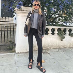 Veronica Beard Astor split hem pant